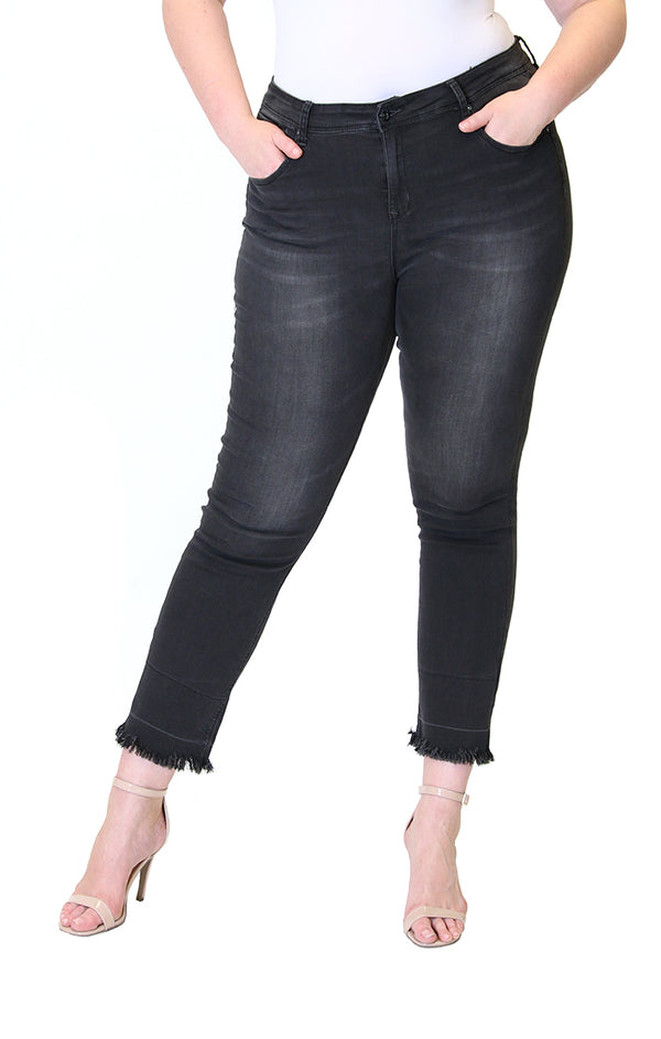 Black Plus Size Skinny Jeans | PN-9281